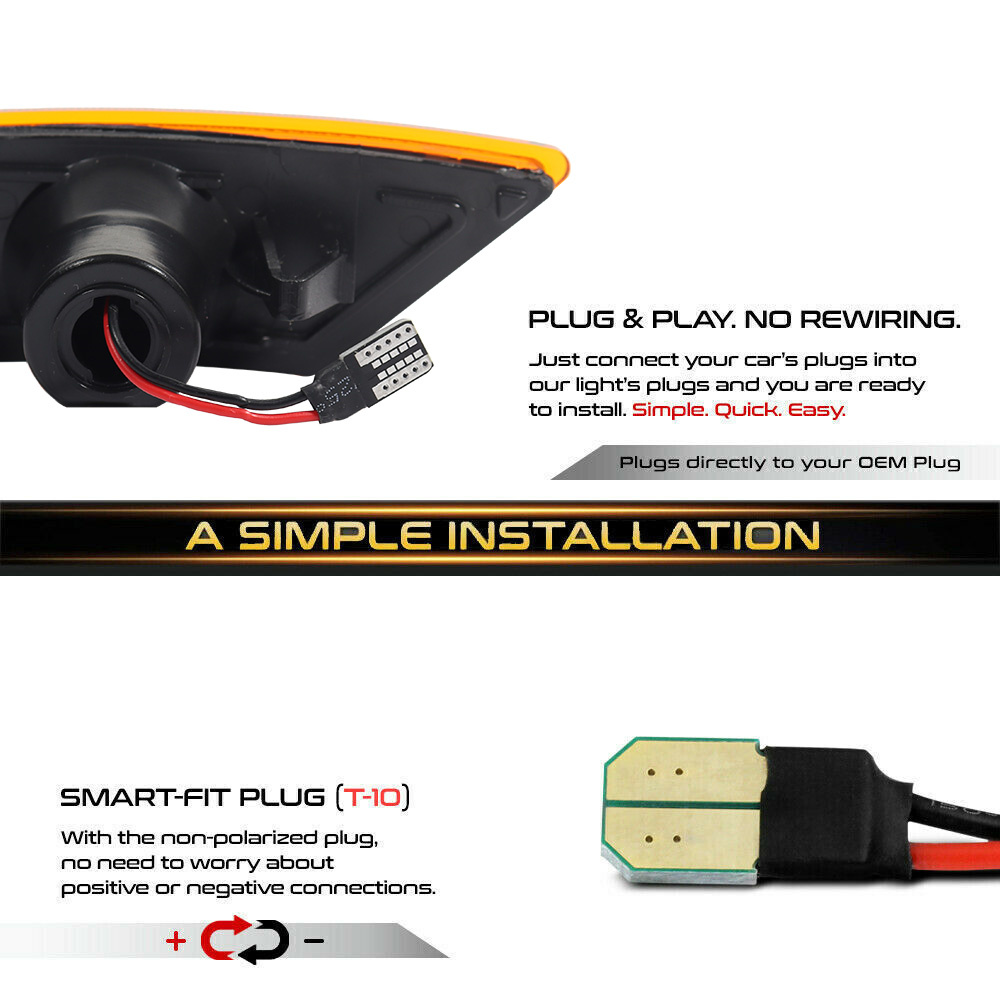 2PCS Car LED Front Side Marker - đánh giá và giá Signal Flare Kit