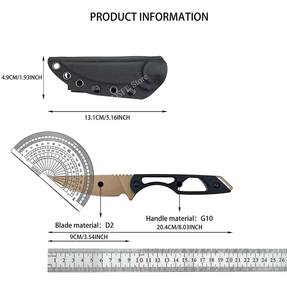 Multi-Purpose Wilderness Activ - đánh giá và giá Bushcraft Knife Fixed