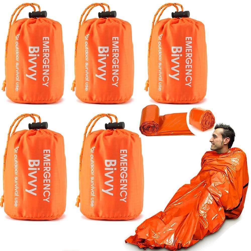 1-5Pack Emergency Sleeping Bag - đánh giá và giá Bivy Bag Emergency