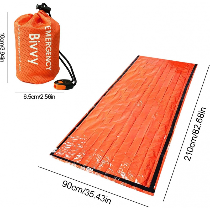 2 Pack Emergency Sleeping Bag, - đánh giá và giá Bivy Bag Emergency