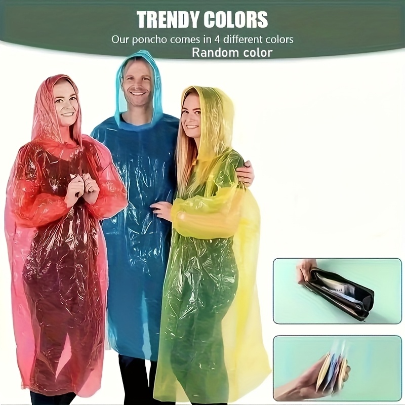 5/10Pcs Disposable Waterproof  - đánh giá và giá Emergency Poncho Rain
