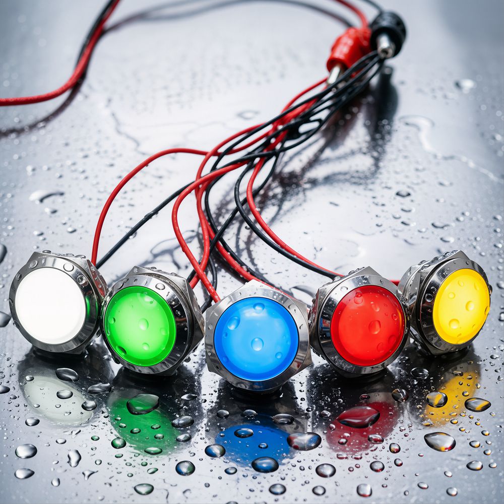 Metal LED Indicator Light 12mm - đánh giá và giá Signal Panel Orange