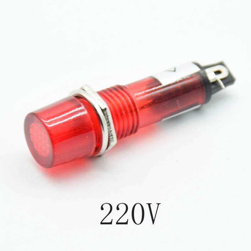5Pcs 220V 12V 24V DC Mounting  - đánh giá và giá Signal Panel Orange