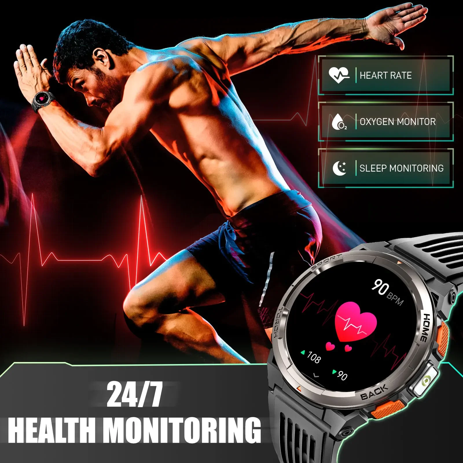 EIGIIS Smart Watch KE5 2024 3A - đánh giá và giá Compass Lensatic
