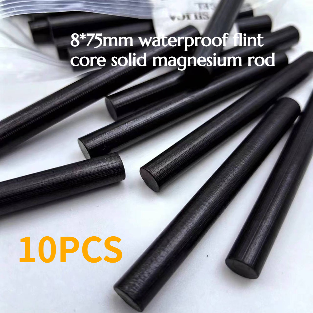 10PCS 8*75mm Waterproof Flint  - đánh giá và giá Magnesium Fire Starter