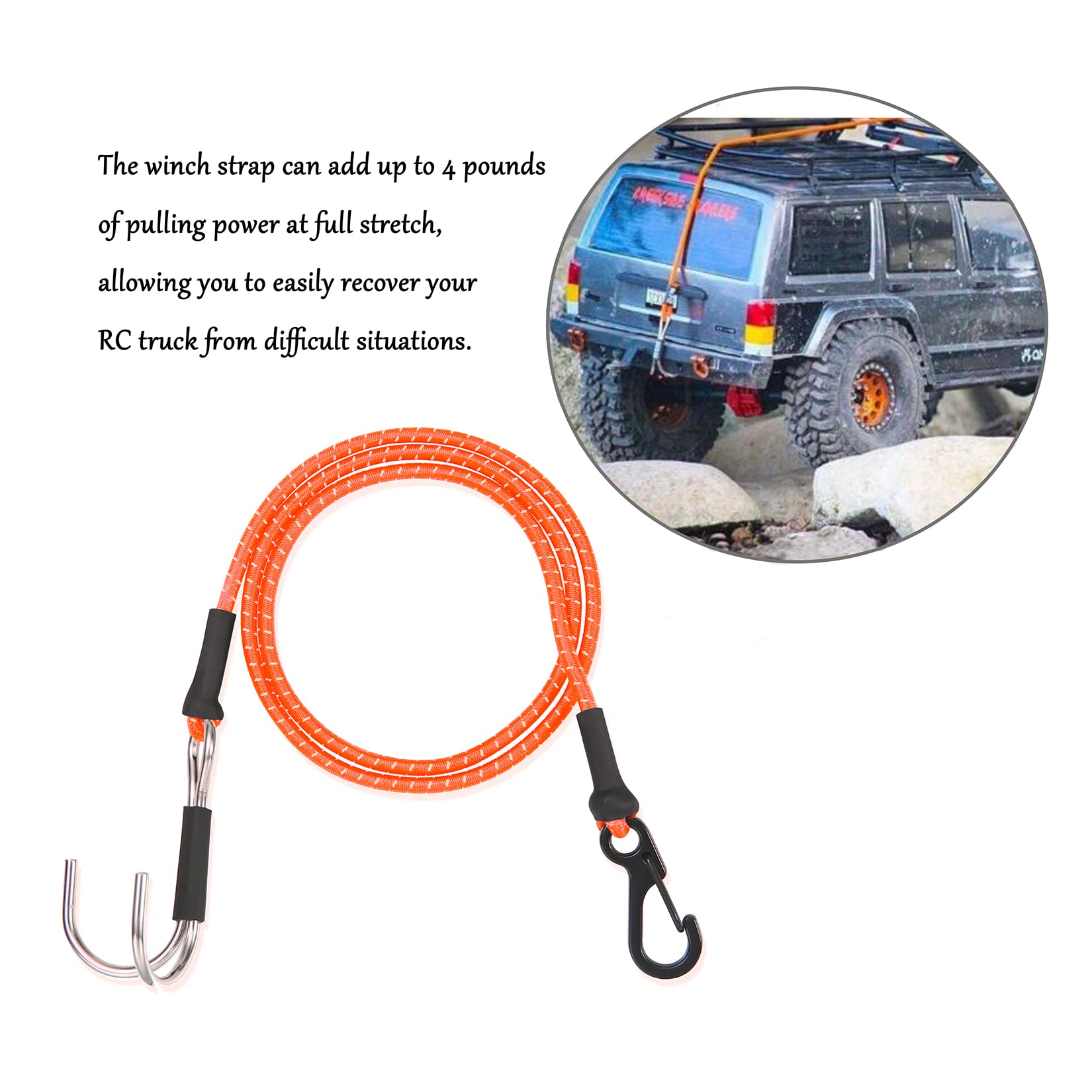 1/10 Kinetic Winch Strap Escap - đánh giá và giá Rescue Rope Throw