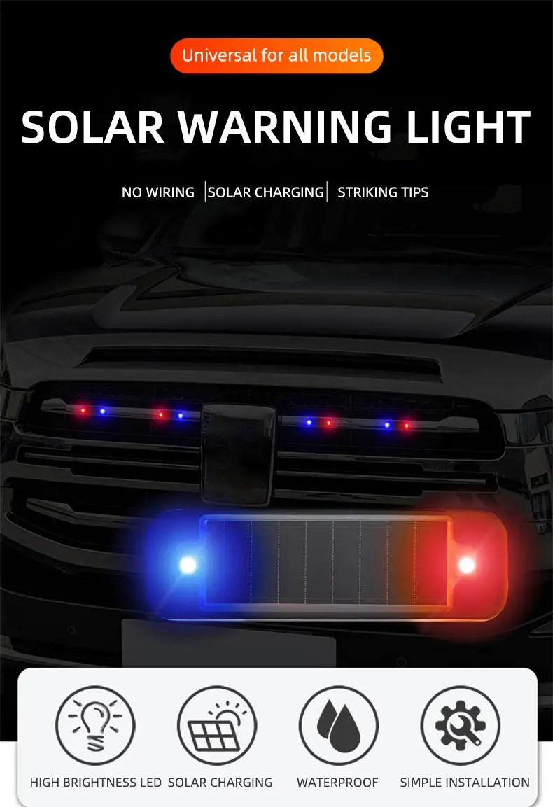 LED Solar Power Car Warning Li - đánh giá và giá Sos Light Strobe