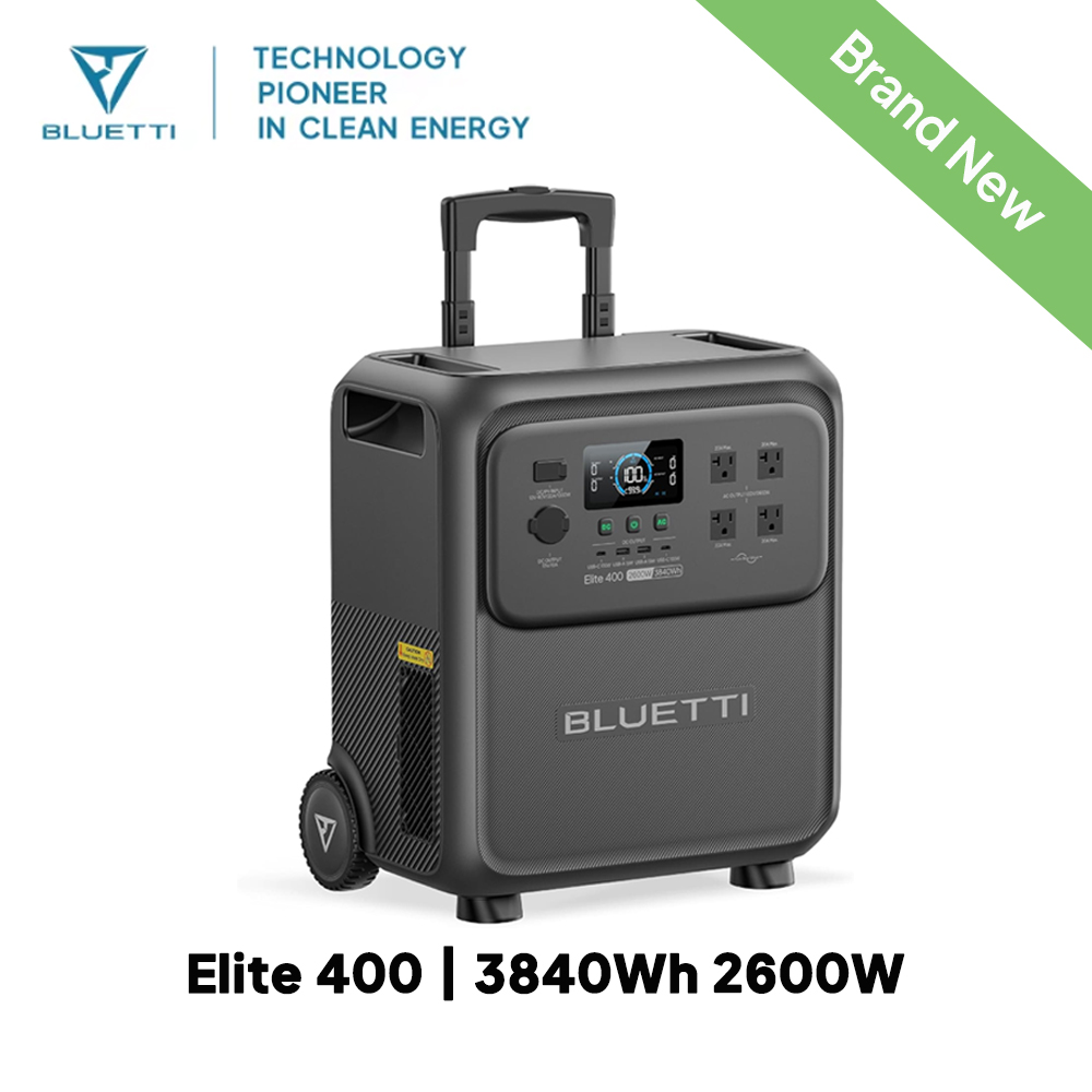 BLUETTI Elite 400 2600W 3840Wh - đánh giá và giá Solar Emergency Charger