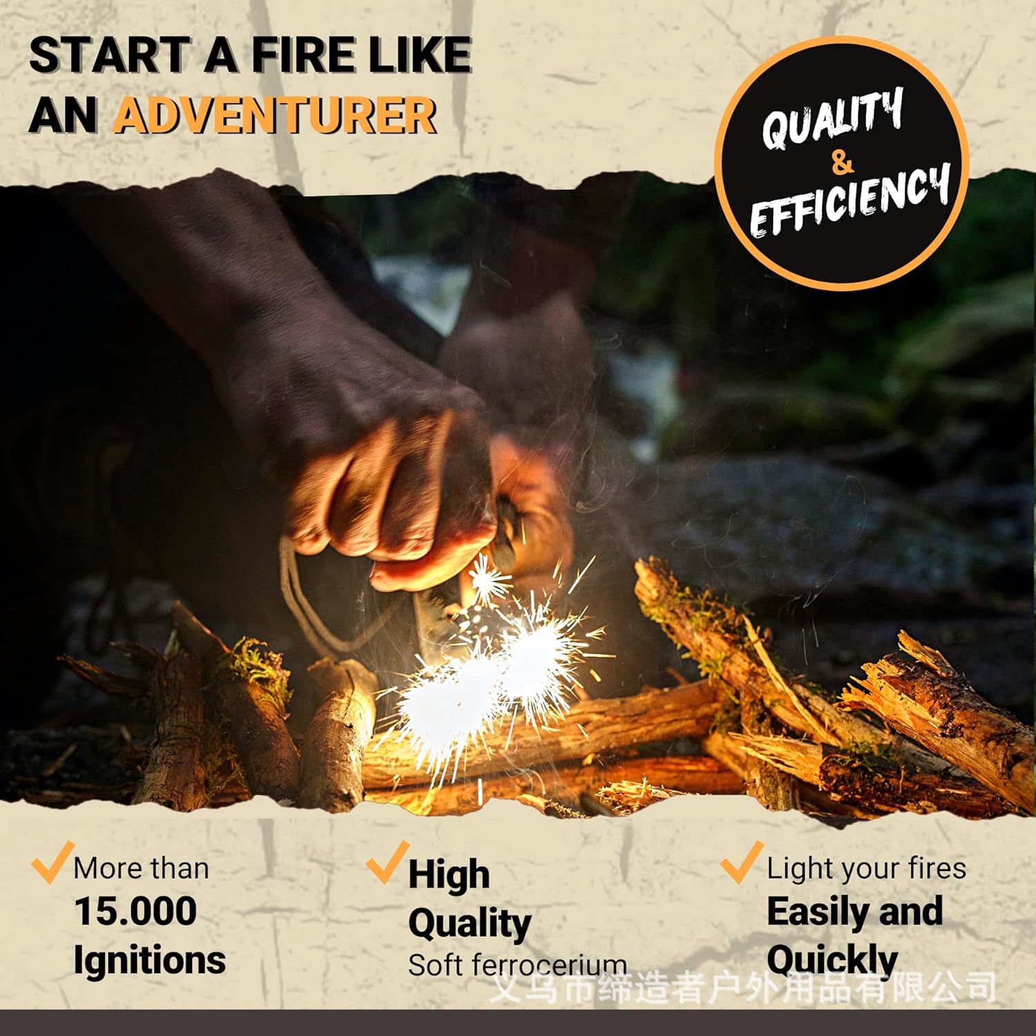Portable Outdoor Flint and Ste - đánh giá và giá Magnesium Fire Starter