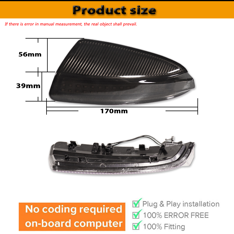 LED Dynamic Turn Signal Light  - đánh giá và giá Signal Panel Orange